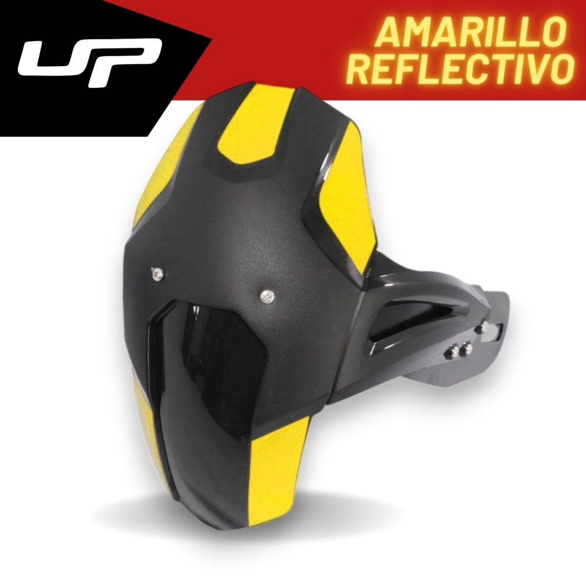 Guardabarro Trasero Universal Monobrazo — calcomanías amarillas