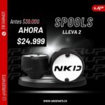 Spools Universal Eje Llantas Delantero Y Trasero X2 - Imagen 2