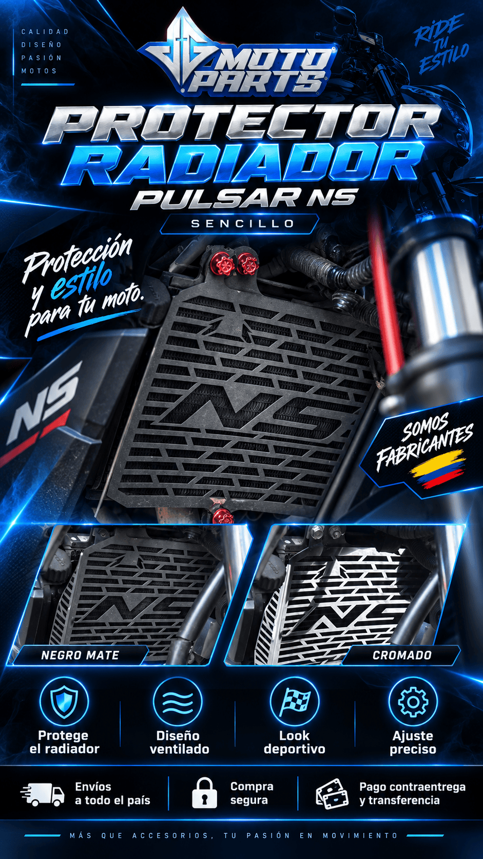 2025/12/1002728743.png Protector Radiador Pulsar NS 200 - Imagen 1