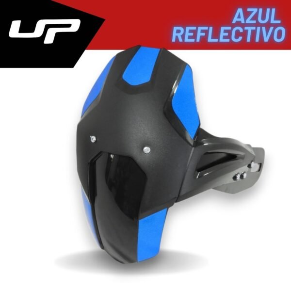Guardabarro Trasero Universal Monobrazo — calcomanías azules