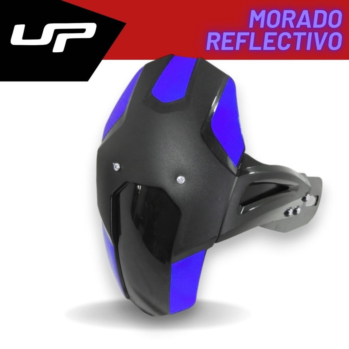 Guardabarro Trasero Universal Monobrazo — calcomanías moradas