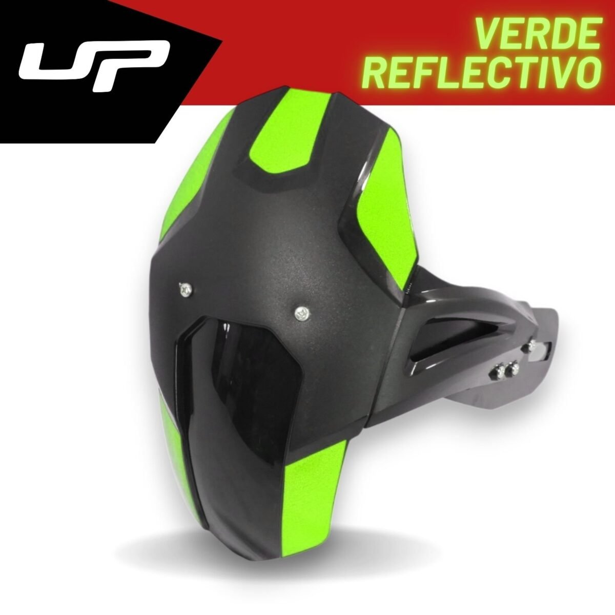 Guardabarro Trasero Universal Monobrazo — calcomanías verdes