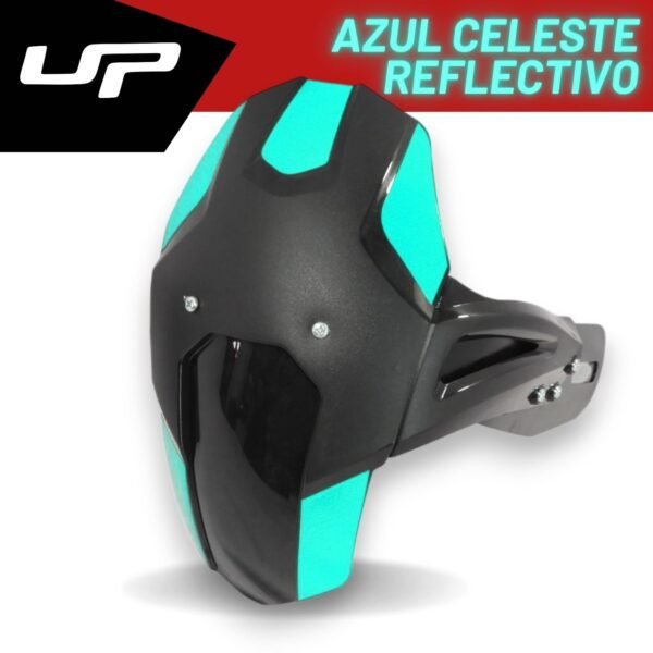 Guardabarro Trasero Universal Monobrazo — calcomanías azul celeste