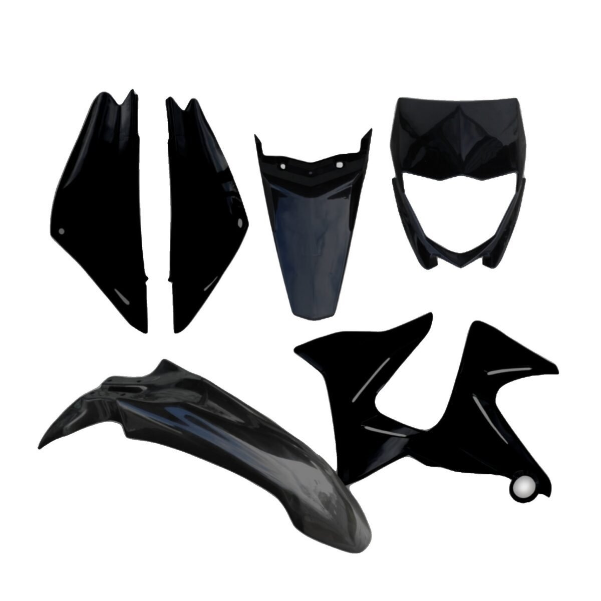 Kit Plásticos Yamaha Xtz 125 Guardabarro Tapas Laterales 7 piezas - Imagen 5