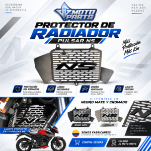 portector radiador bajaj pulsar ns